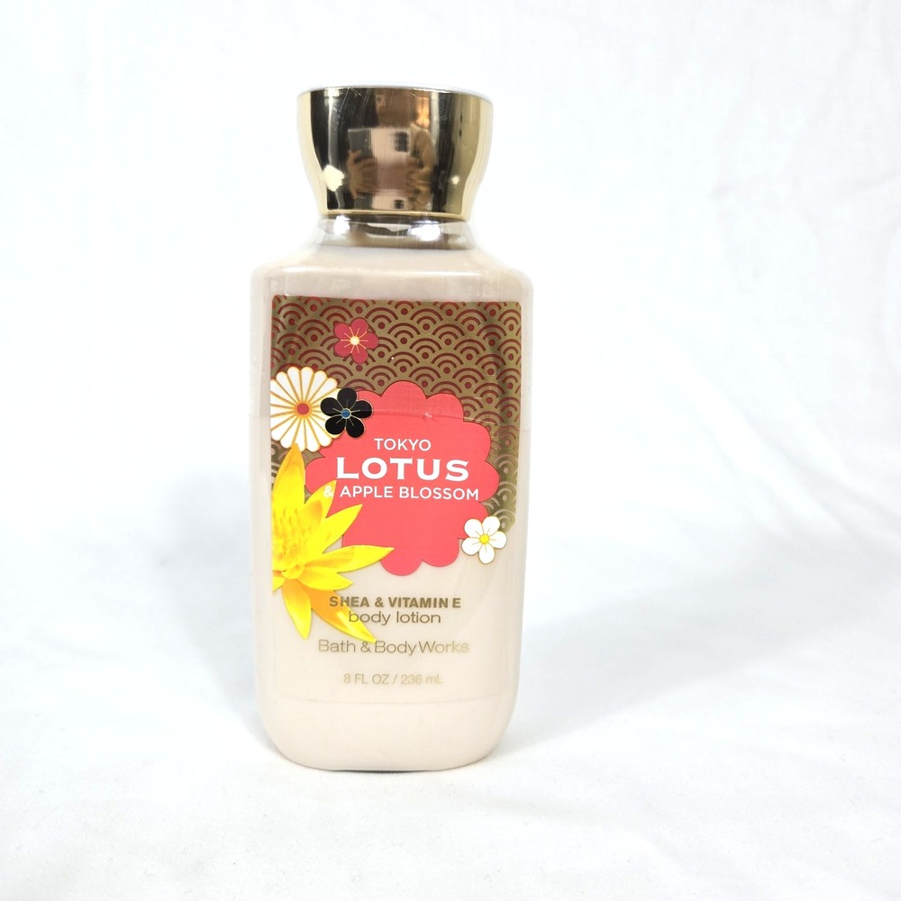 Bath & Body Works Tokyo Lotus Apple Blossom Shea Vitamin E 8ozLotion NEW Retired